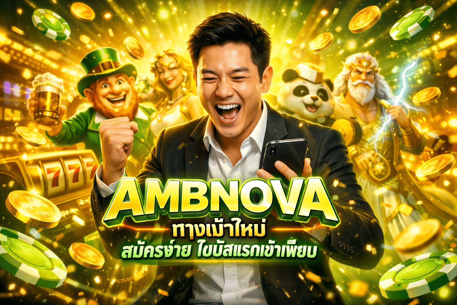 AMBNOVA ทางเข้าใหม่ สมัครง่าย โบนัสแรกเข้าเพีย